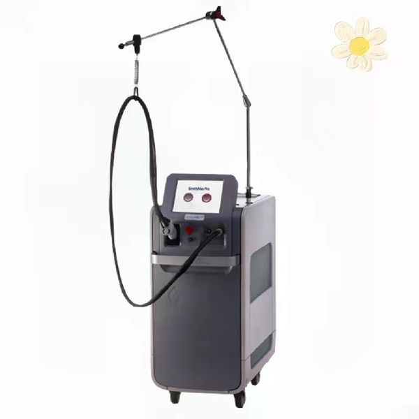 

2022 new arrival 755+1064nm double wavelength fiber laser permanent hair removal machine 5mm-18mm changable spot size amazing reasonable pri, Black