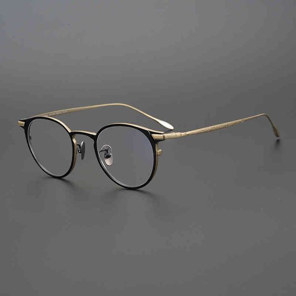 

sunglasses yu wenle's same glasses men's fashion full frame ultra light pure spectacle women's big face round myopia 26o2, White;black