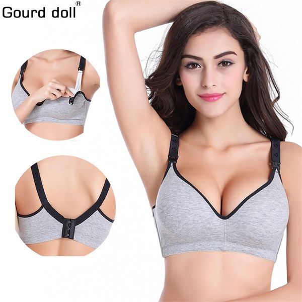

cotton maternity nursing bras set pregnant breastfeeding pregnancy women underwear breast feeding bra soutien gorge allaitement 220621, White