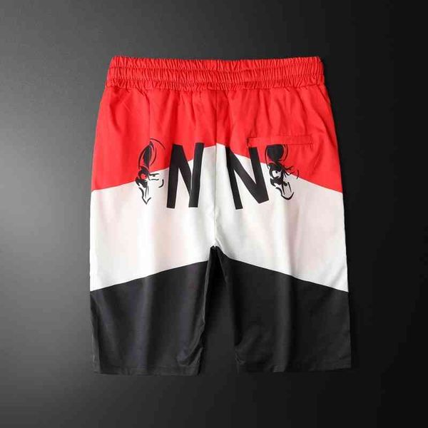

men's clothing brand 2022 summer new casual capris korean slim fit fashion thin shorts, White;black