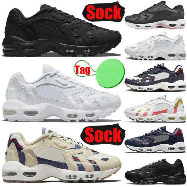 

with sock tag 96 ii 96s mens womens running sneakers triple black white beach summer pastels blackened blue usa men women trainers sports sh