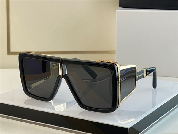 

sunglasses for men and women summer style bps 107 anti-ultraviolet retro square shape plate full frame fashion eyeglasses random box, White;black