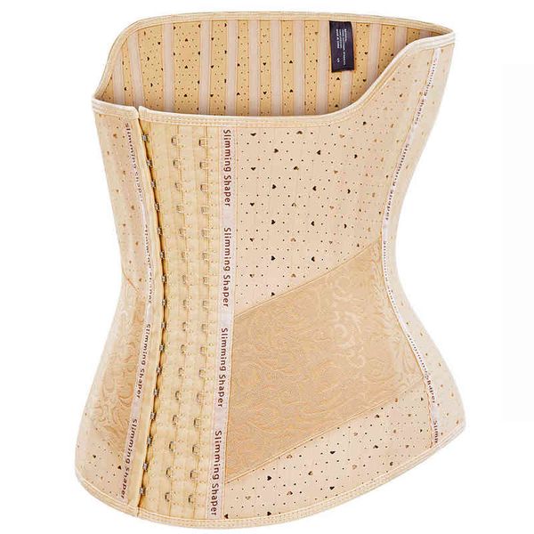 Modelador de cintura de látex modelador corporal feminino espartilho cinta redutora abdominal bainha plana cinto emagrecedor cintas colombianas fajas T220805