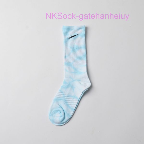 

men's fashion classic tie dyed socks hook brand men women long cotton sports high candy colour middle tube moisture absorption sock lux, Black