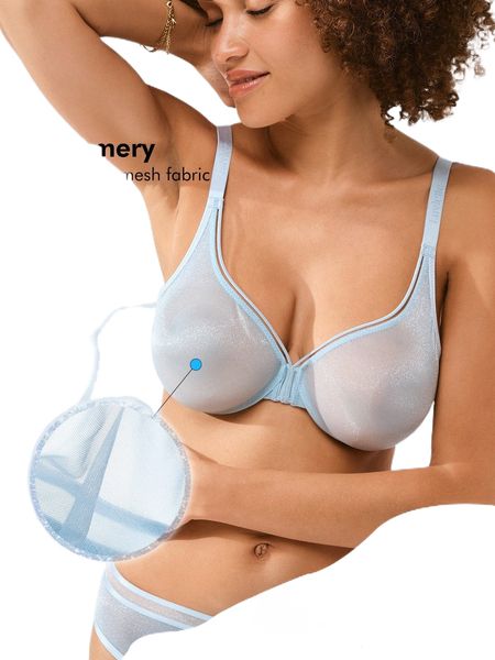 

luvlette sheer fantasy shimmer full support plunging bra k2ot#, Black;red