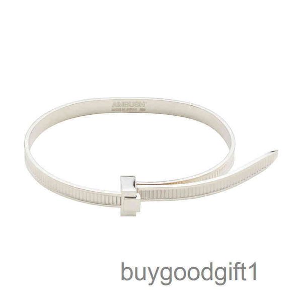 

2022 brand carti bracelets ambush hip hop chain simple personality 925 sterling silver easy pull bracelet niche sn40