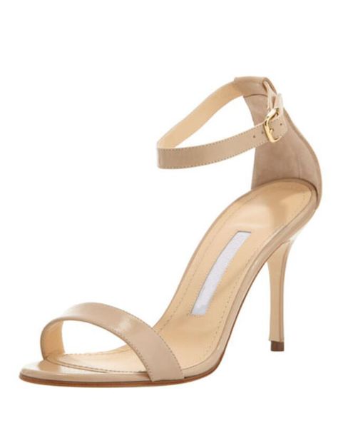 

amina muaddi heel luxury brands women designer high heels chaos nude leather sandal metallic ankle strap stiletto summer sandals box 35-43 n, Black