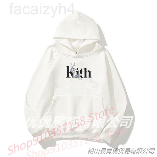 

men's hoodies & sweatshirts designer kitt anime rabbit alphabet printed hoodie fashion sweatshirt sweater ks1j, Black