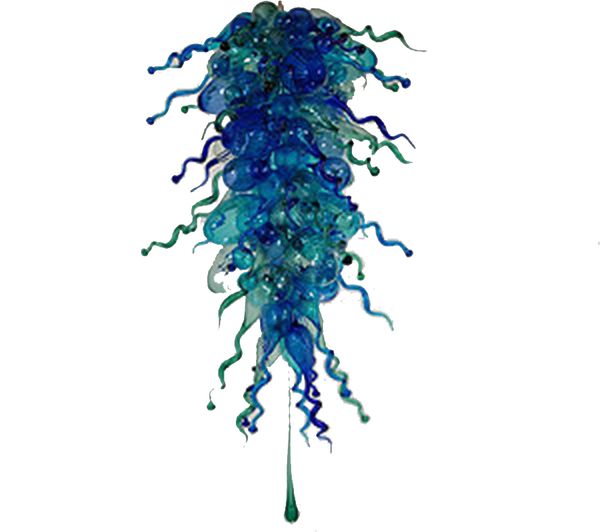 

modern glass chandelier custom shape hand made lighting home decoration