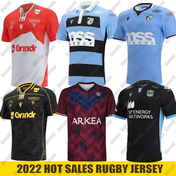 

2022 rugby league jersey cardiff rugby jerseys home away heibiarritz blues hebia hungary bordeaux begs shirts s-5xl plus size, Black;gray