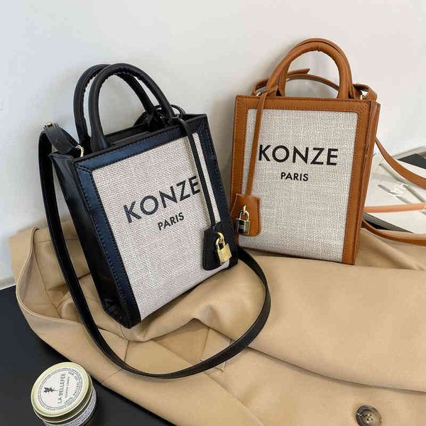 

2022 factory wholesale new summer and autumn korean plaid printing color bucket small square single shoulder diagonal straddle portable wome