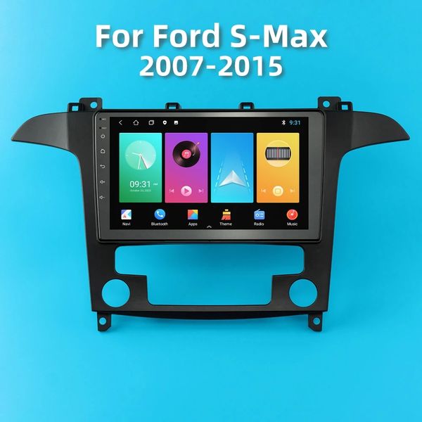 

car audio system android 10 player 9 inch video for ford s-max 2007-2008 gps navigation