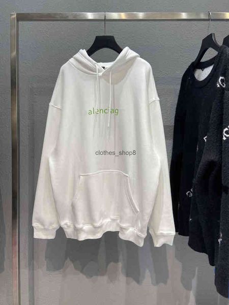 

designers hoodies balencaigass sweaters high version paris b fashion brand letter printing loose large men's and women's couple fl, Black