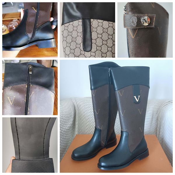 

designer boots luxury brand long boot paris italy woman over knee booties martin short winter ankle cowboy booties sneakers bagshoe1978 23, Black