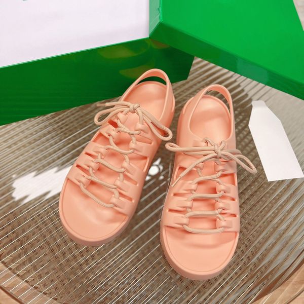 

fashion sandals luxury brand shoe jelly breathable strap designer sandals women with box, Black