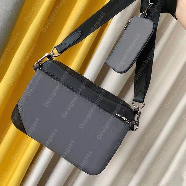 

designer men messenger bag m69443 trio messenger shoulder bags satchels fashion cross body for man luxury special canvas handbags removable