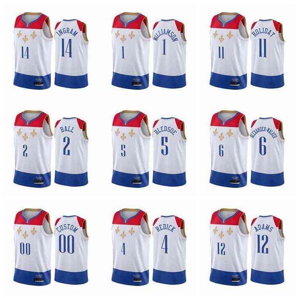 

zion williamson eric bledsoe brandon ingram any player custom basketball jerseys, Black;red