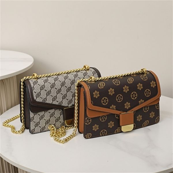 

red texture small women's new fashion printed chain single messenger square tide 80% off purse sales