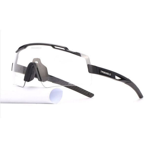 

twinshield brand men women mtb bicycle eyewear cycling glasses pchromic cycling bike glasses sports sunglasses uv400, White;black