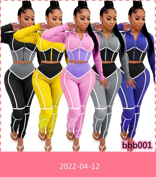 

women's tracksuits jrry women tracksuit two pieces set zippers hooded long pants 2 print sports suit casual ladies outdoor wear, Gray