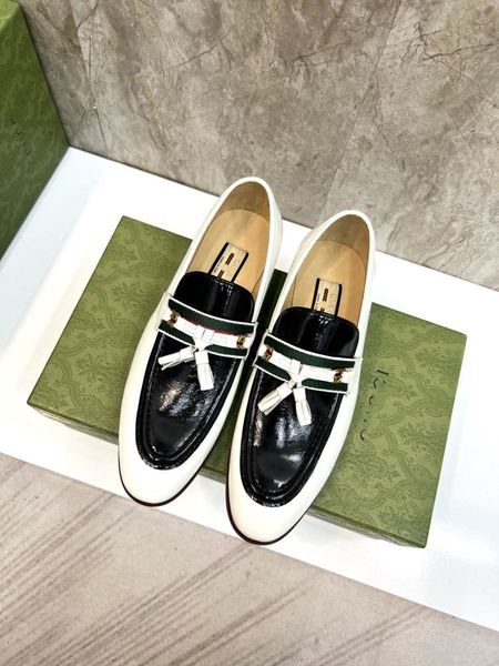 

[ 5a original shoes 1:1 ] designer luxury mens party flats black golden formal patchwork tassel leather casuals shoe handmade wedding men lo