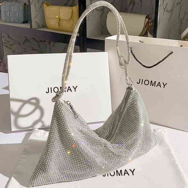 

shoulder bag wedding evening handbag designer women's new trend niche luxury design shiny large capacity fashion party 220329
