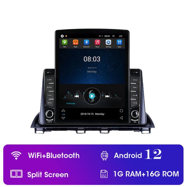 9 inç Android Araba Video GPS Kafa Birimi 2013-2018 Mazda 3 Axela BM Destek Ayna Bağlantısı 3G