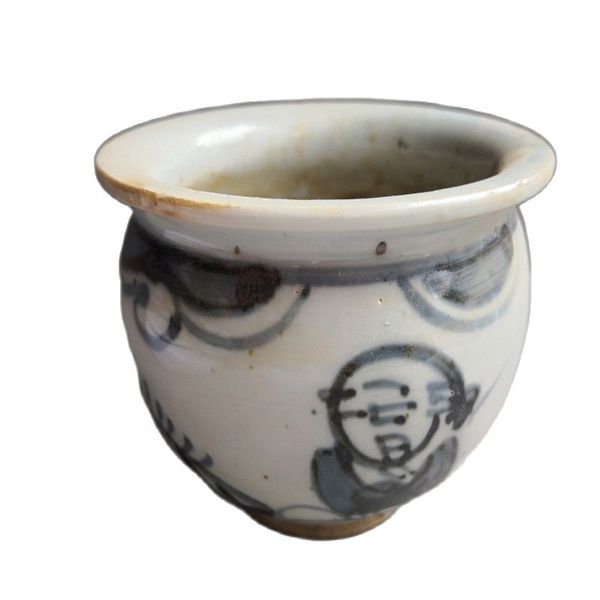 

chinese old porcelain blue and white porcelain flowerpot, Silver