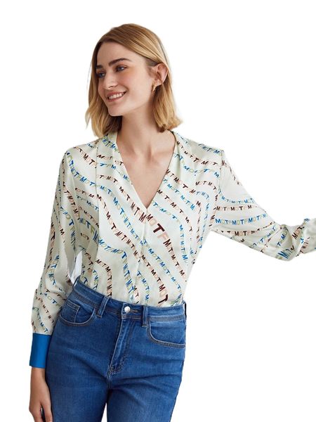 

motf premium draped contrast cuff m2do#, White