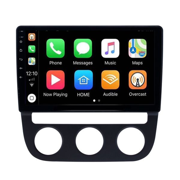 

10.1 inch car video monitor for 2006-2010 vw volkswagen sagitar auto a/c with hd touchscreen bluetooth support carplay tpms crs5413