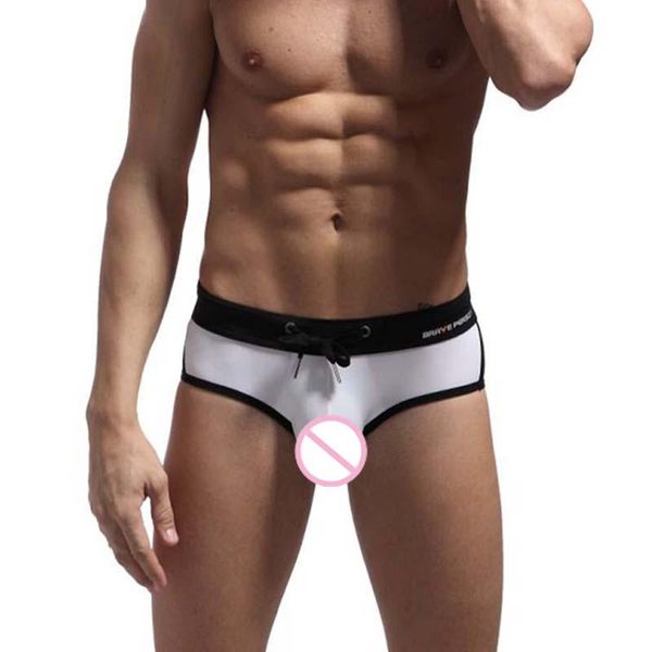 

men's swimwear brave person 2022 arrival bikini men shorts swimsuit polyester mens swim briefs badehosen herren sungamen's