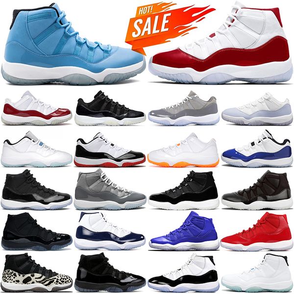 

cherry cool grey 11s mens basketball shoes jumpman 11 low 72-10 pure violet royal blue concord space jam white bred men women trainers