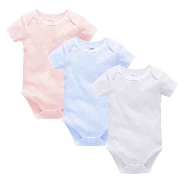 Neonata Pagliaccetto Unisex Onesies per Baby 0-24M Solido Tuta One-Piece Roupa Bebe De 100% Cotone Abiti Jumper G220510