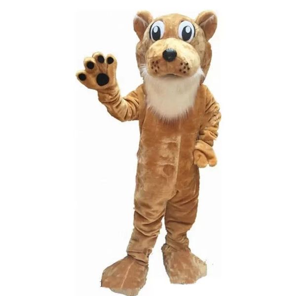 

halloween cougar mascot costume cartoon lion anime theme character adults size christmas carnival birthday party outdoor outfit, Red;yellow