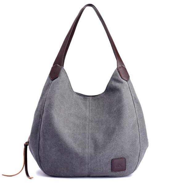 

evening bags 2022 brand women's canvas handbags bolsos mujer female hobos single shoulder vintage solid multi-pocket ladies totes bolsa