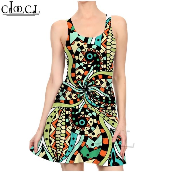 

small floral vintage 3d print women fashion sleeveless dress casual slim summer beach style 220617, Black;gray