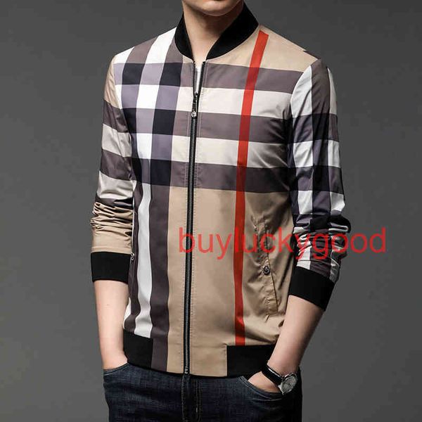 

good brand coat men's autumn and winter new trend fashion slim fit lattice zipper straight casual st znl5, Black;brown