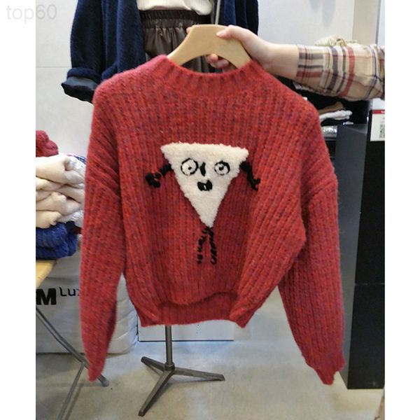 

women's sweaters designer sweater women's short pullover loose korean version lazy wind backed thickened sweater 2012 autumn and w, White;black