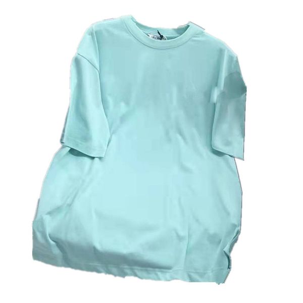 

women's t-shirt short sleeve loose all-match fashion men's and women's round neck blue summer breathable trend, White