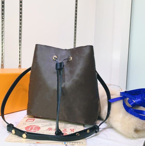 

wf designer neo handbags noe drawstring women bucket bag totes excellent quality original real leather fashion presbyopic crossbody shoulder