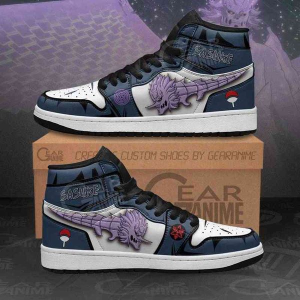 

sasuke susanoo sneakers custom anime shoes, Black