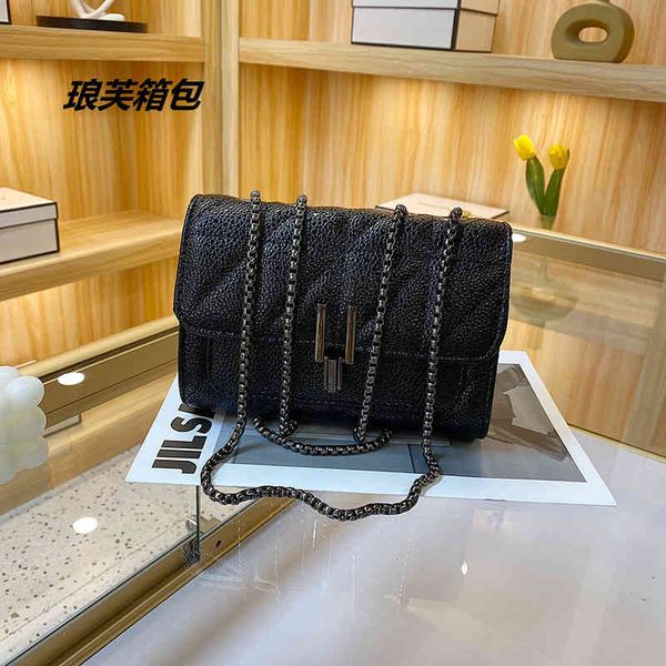 

handbags bags caviar simple shoulder with chain messenger big hair live broadcast, Black;red