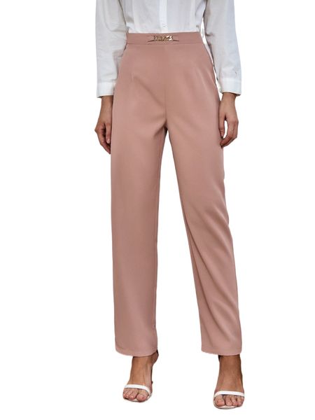 

high waist straight leg pants l2lj#, Black;white