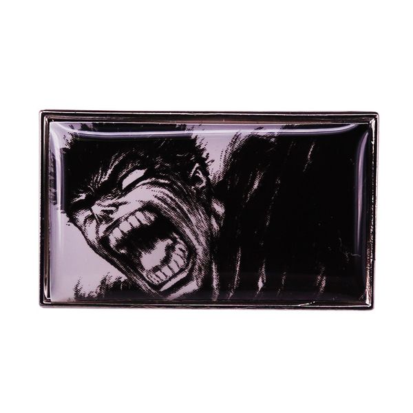 

the black swordsman gatsu guts berserk character manga art enamel pin badge jewelry gift, Blue