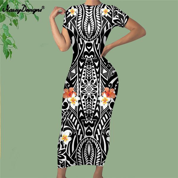 

noisydesigns bodycon dress women green summer black red plumeria flowers beach party club vestidos 4xl casual dropship 220627, Black;gray