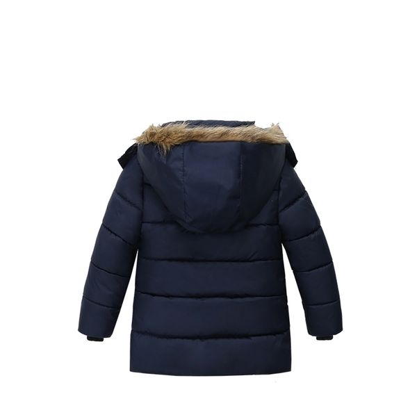 

jacket for boys brand hooded winter jackets for teenagers boys thick long coat kids clothes lj201203, Blue;gray
