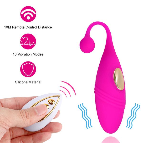 Sexy Spielzeug Vibrator Für Frauen 10 Geschwindigkeiten Vibro-ei Jump Drahtlose Fernbedienung Anal Klitoris Masturbator Erwachsene Produkte