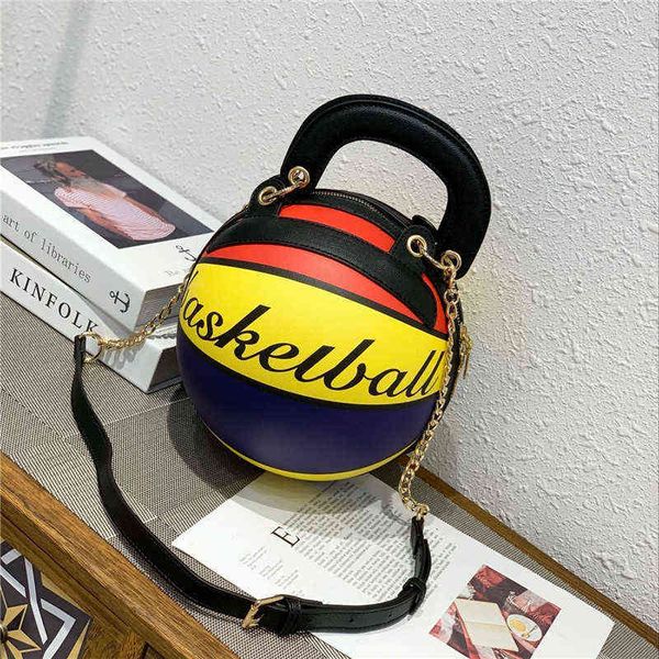 

handbag female street shoulder bag die setting personalized diagonal cross hand painted graffiti basketball bag 220628