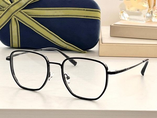 

optical eyeglasses for men women retro 0867 style anti-blue light lens plate full frame with box, White;black