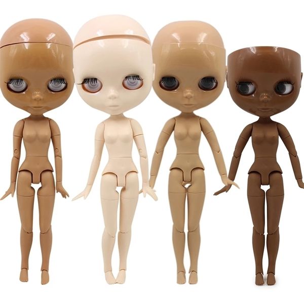 DBS Blyth bambola corpo articolare giocattolo bjd senza trucco viso lucido per bambola personalizzata fai da te anime ragazze 220707